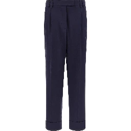 Blue Cotton Pants