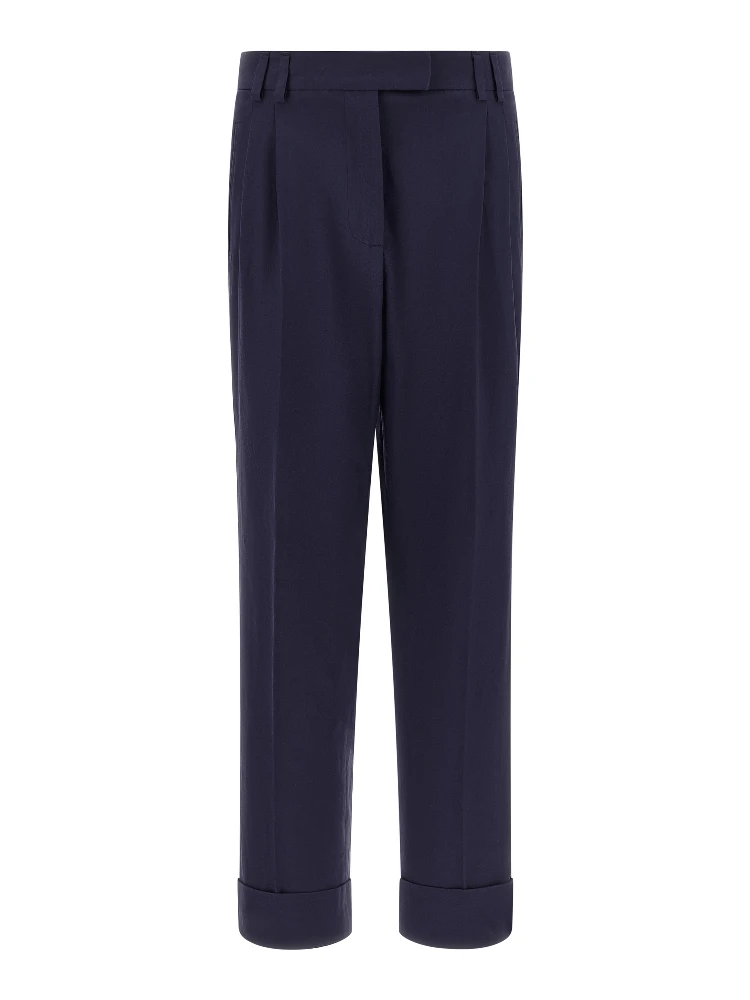 Blue Cotton Pants