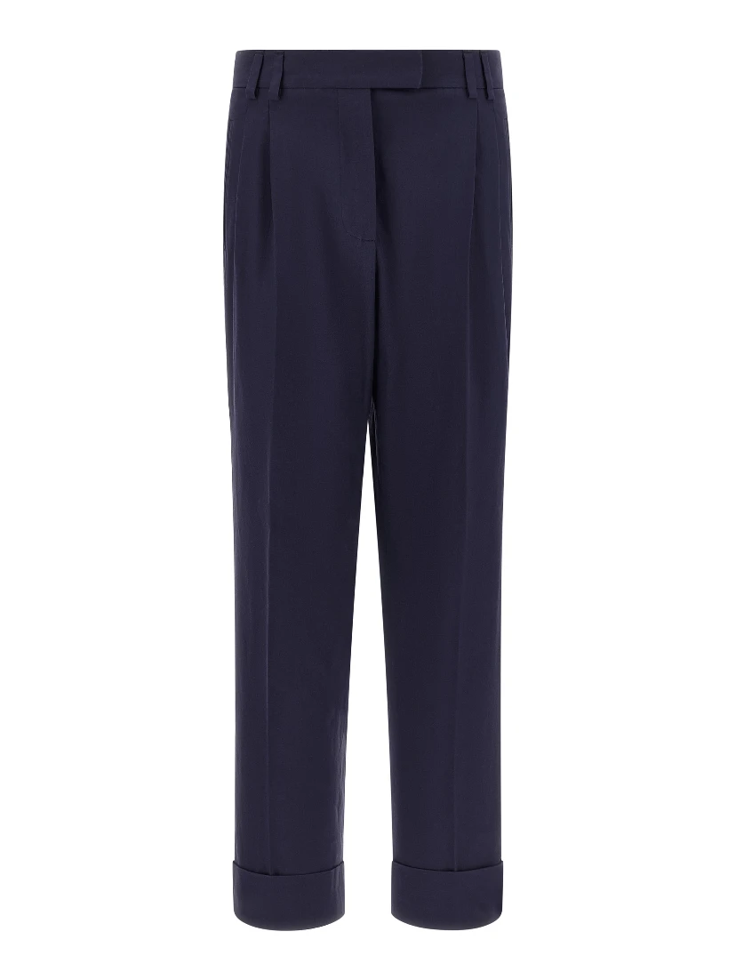 Blue Cotton Pants
