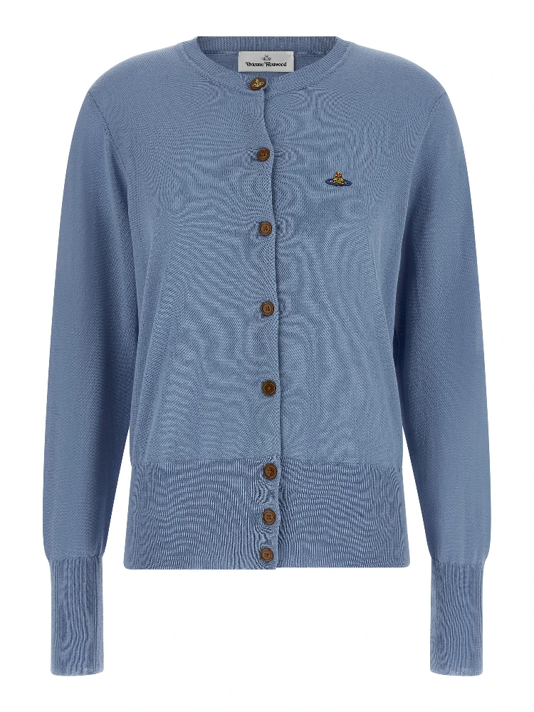 Blue Cotton Cardigan