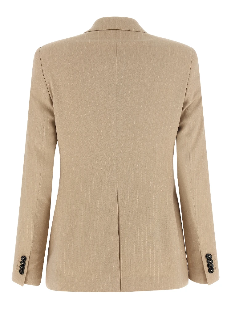 Beige Polyester Blazer alternative