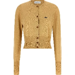 Beige Cotton Cardigan
