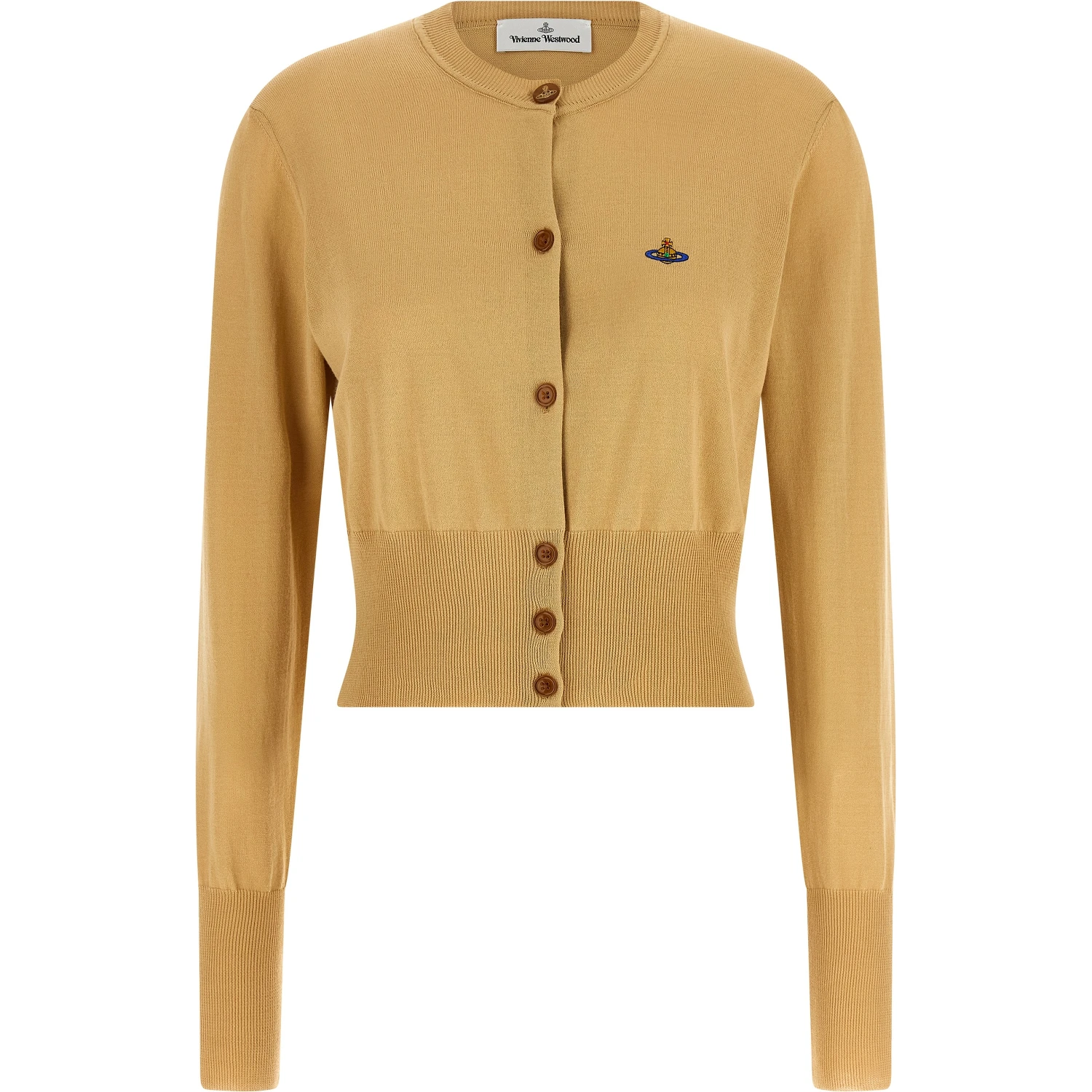 Beige Cotton Cardigan