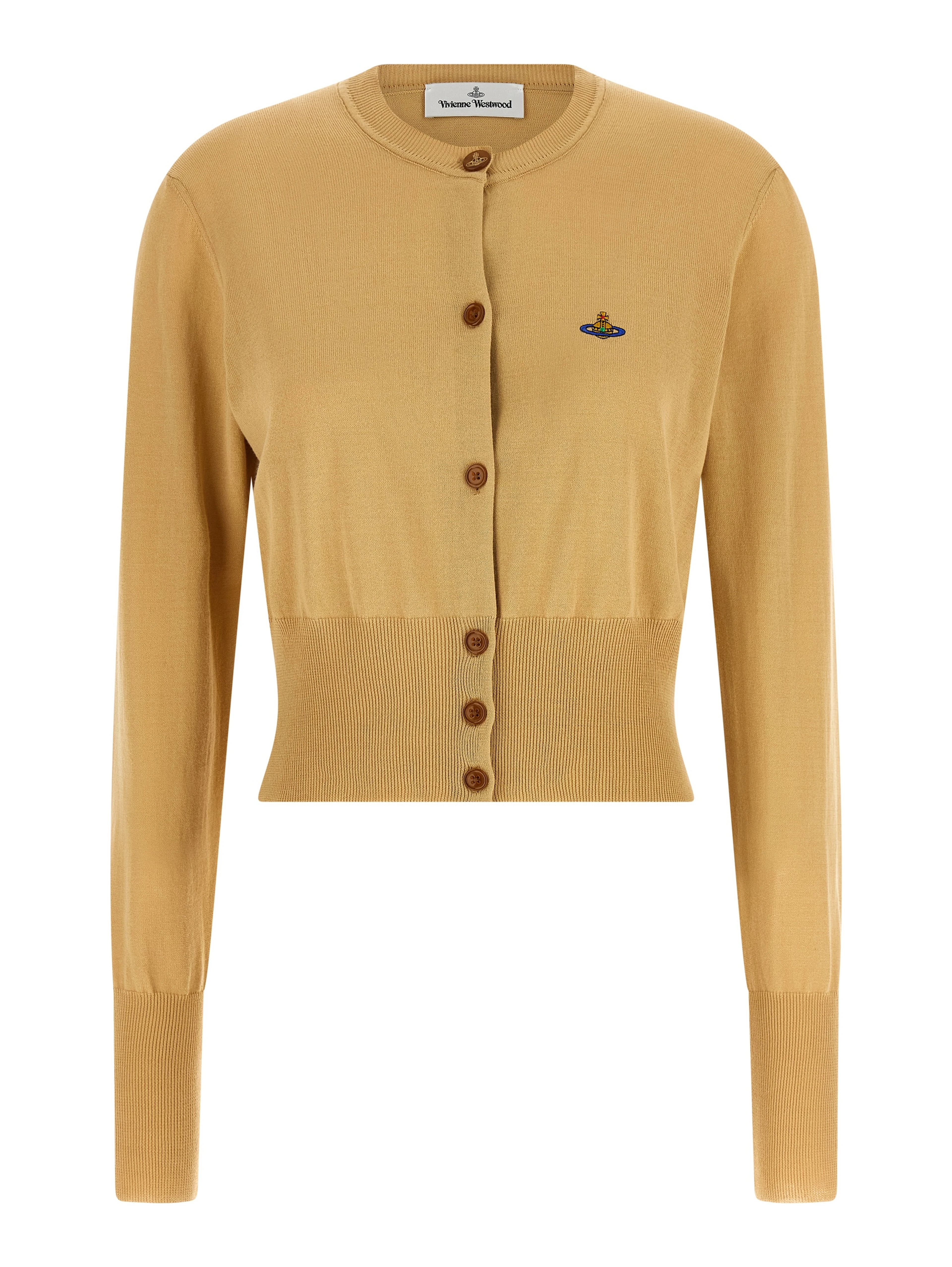 Beige Cotton Cardigan