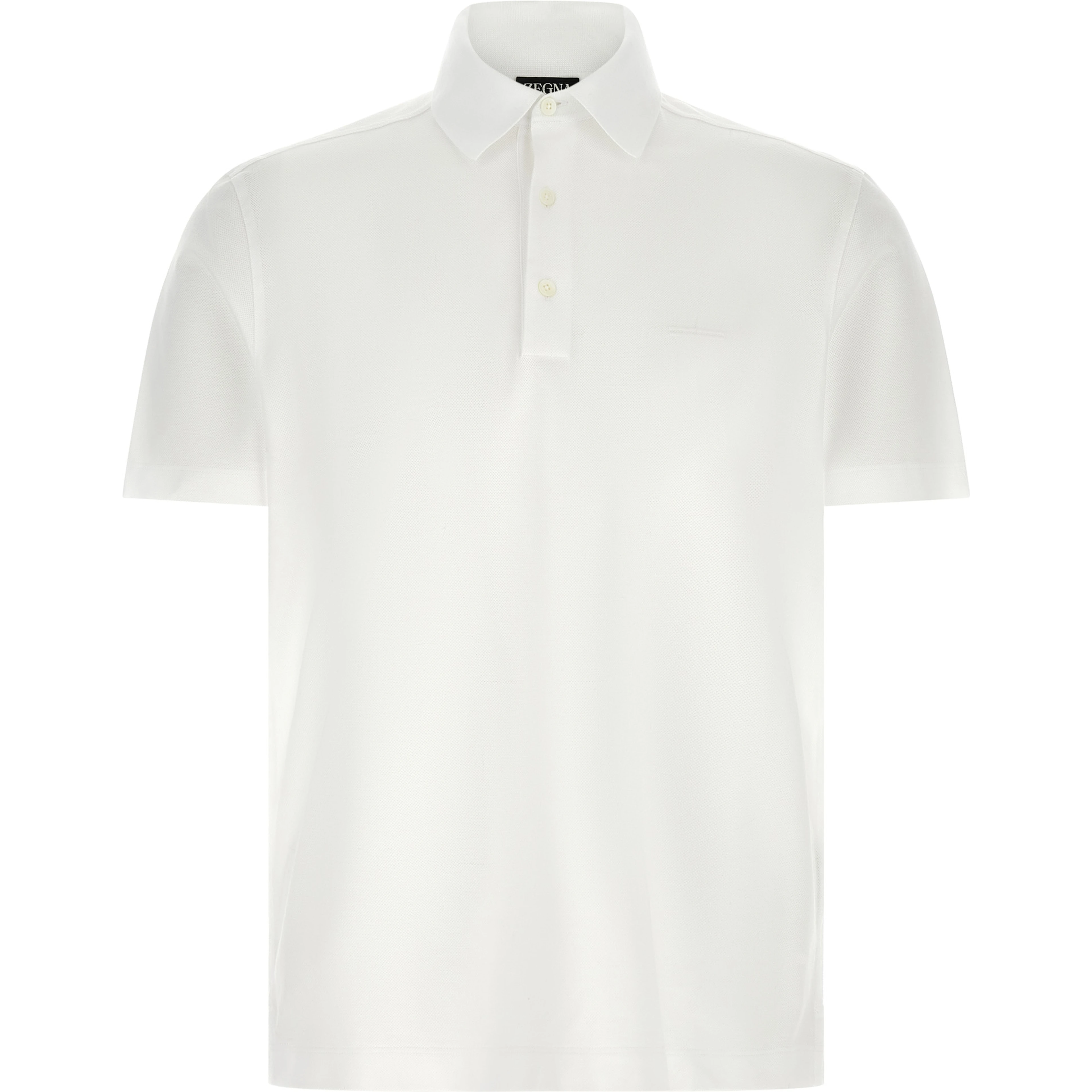 White Cotton Polo Shirt