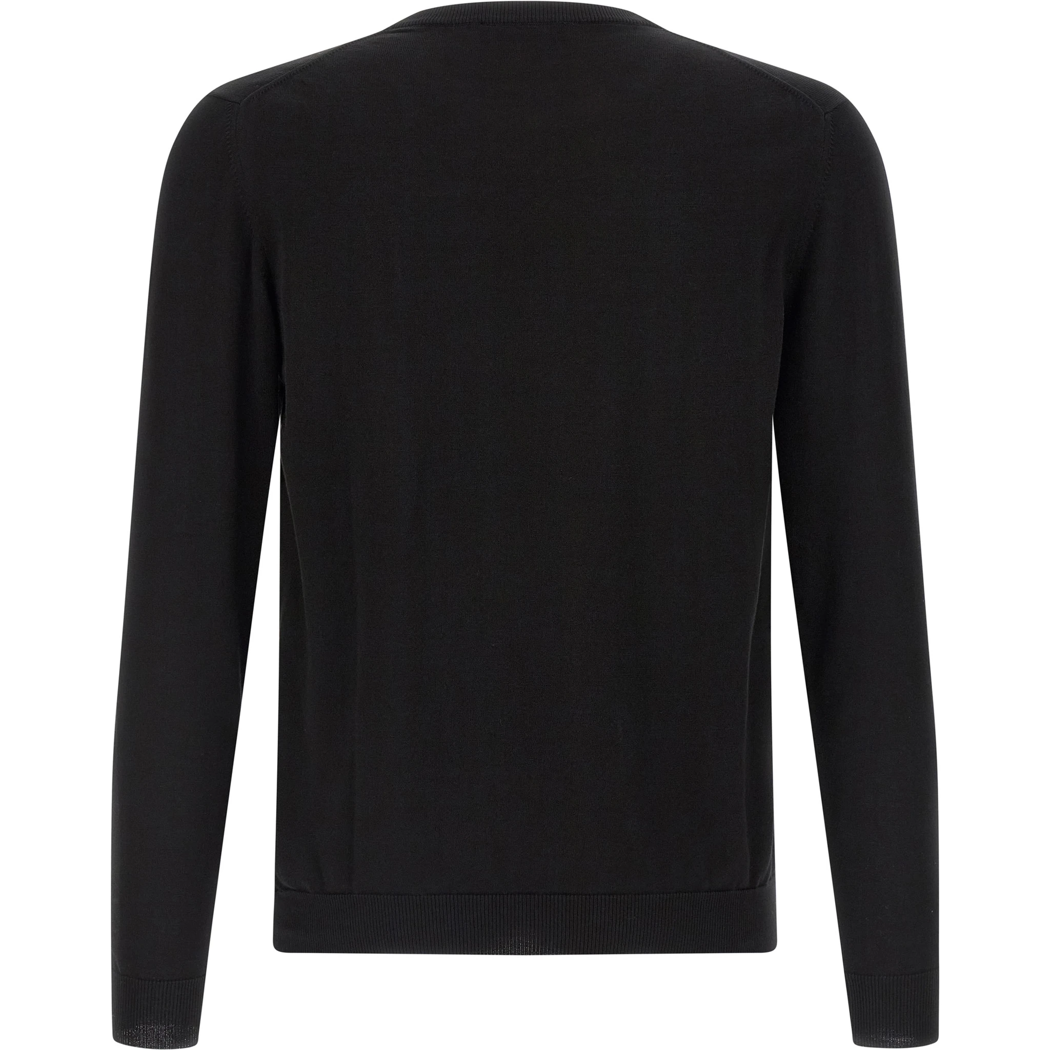 Black Cotton Cardigan