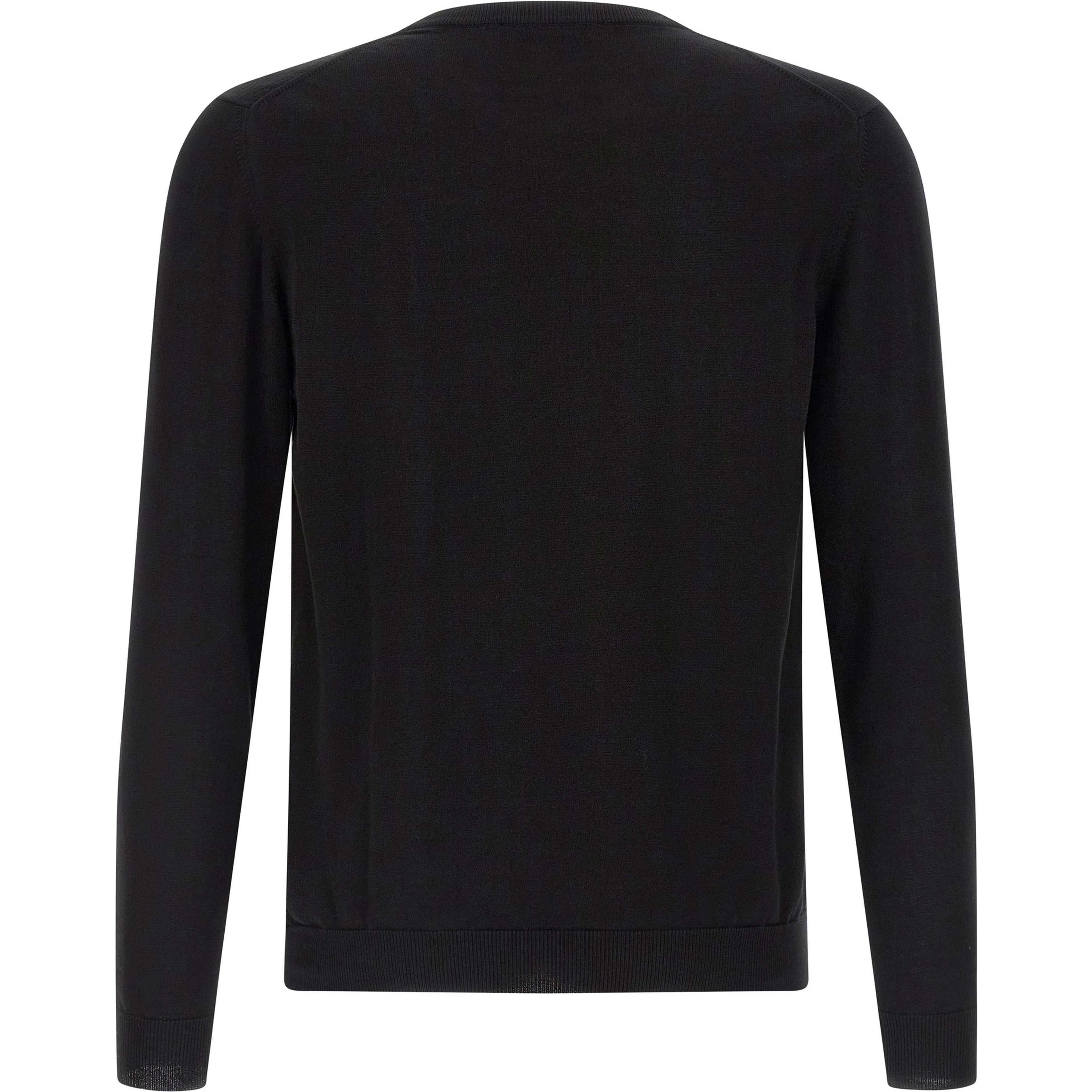 Black Cotton Cardigan