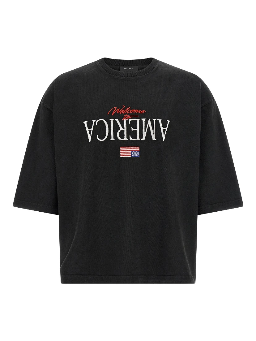 Black Cotton T-Shirt