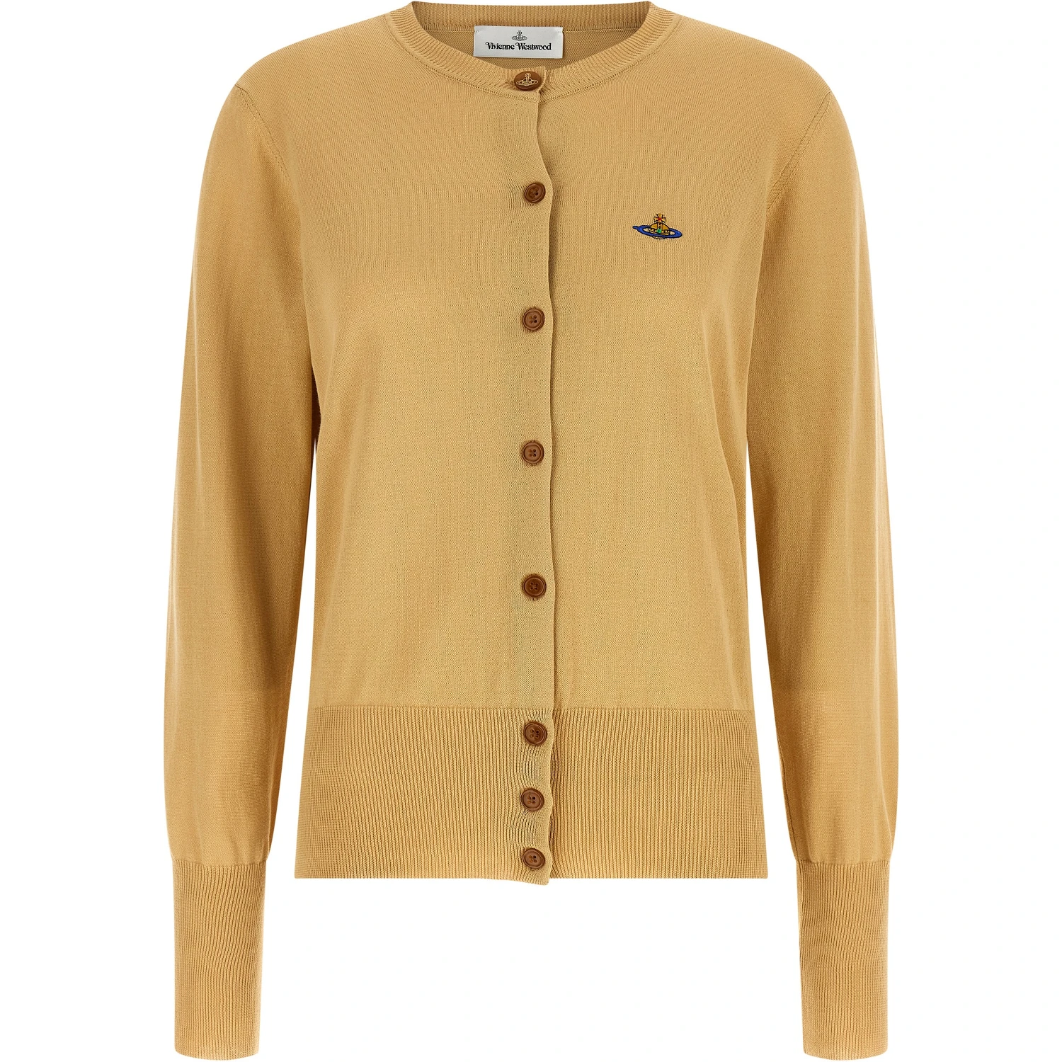 Beige Cotton Cardigan