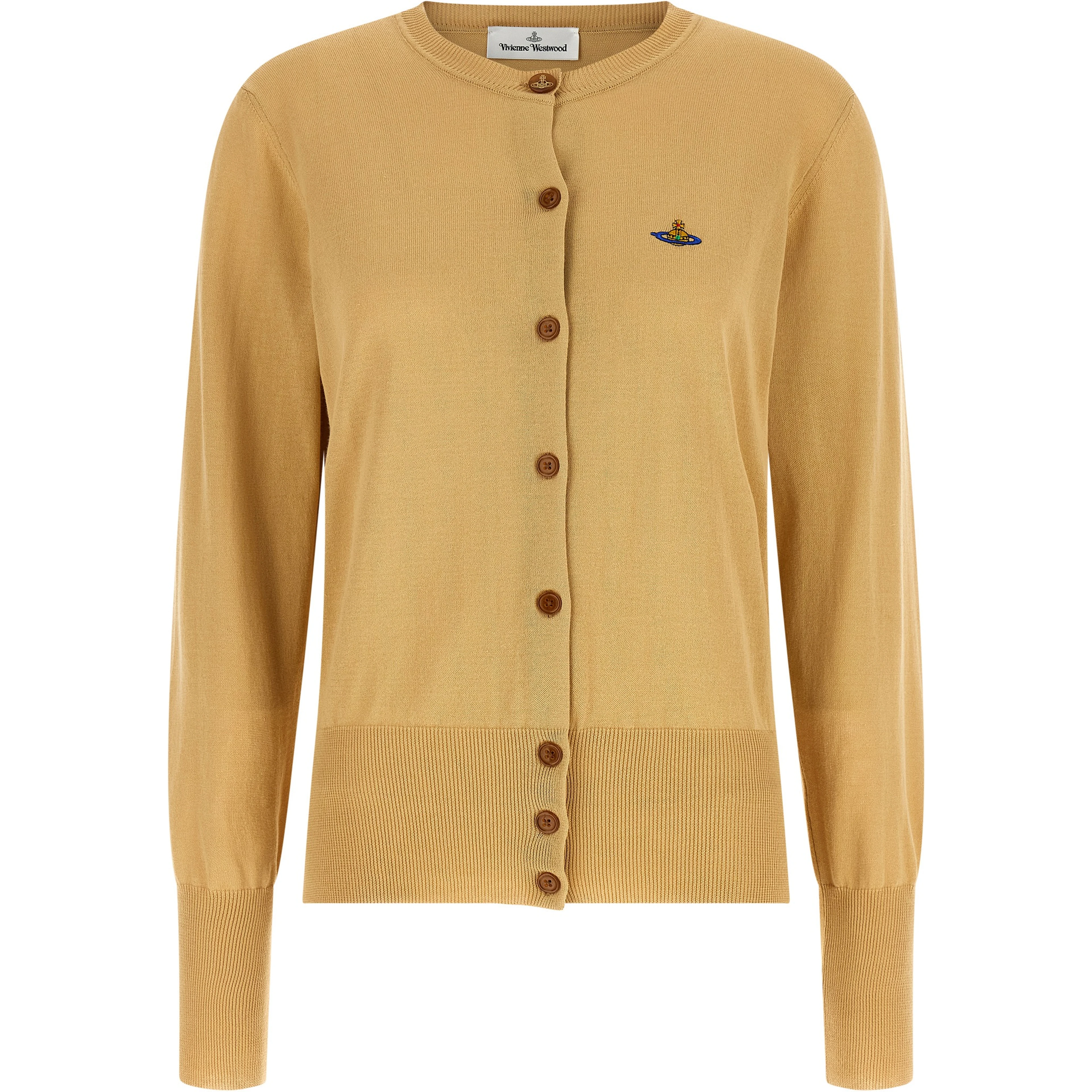 Beige Cotton Cardigan
