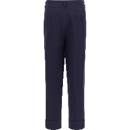 Blue Cotton Pants