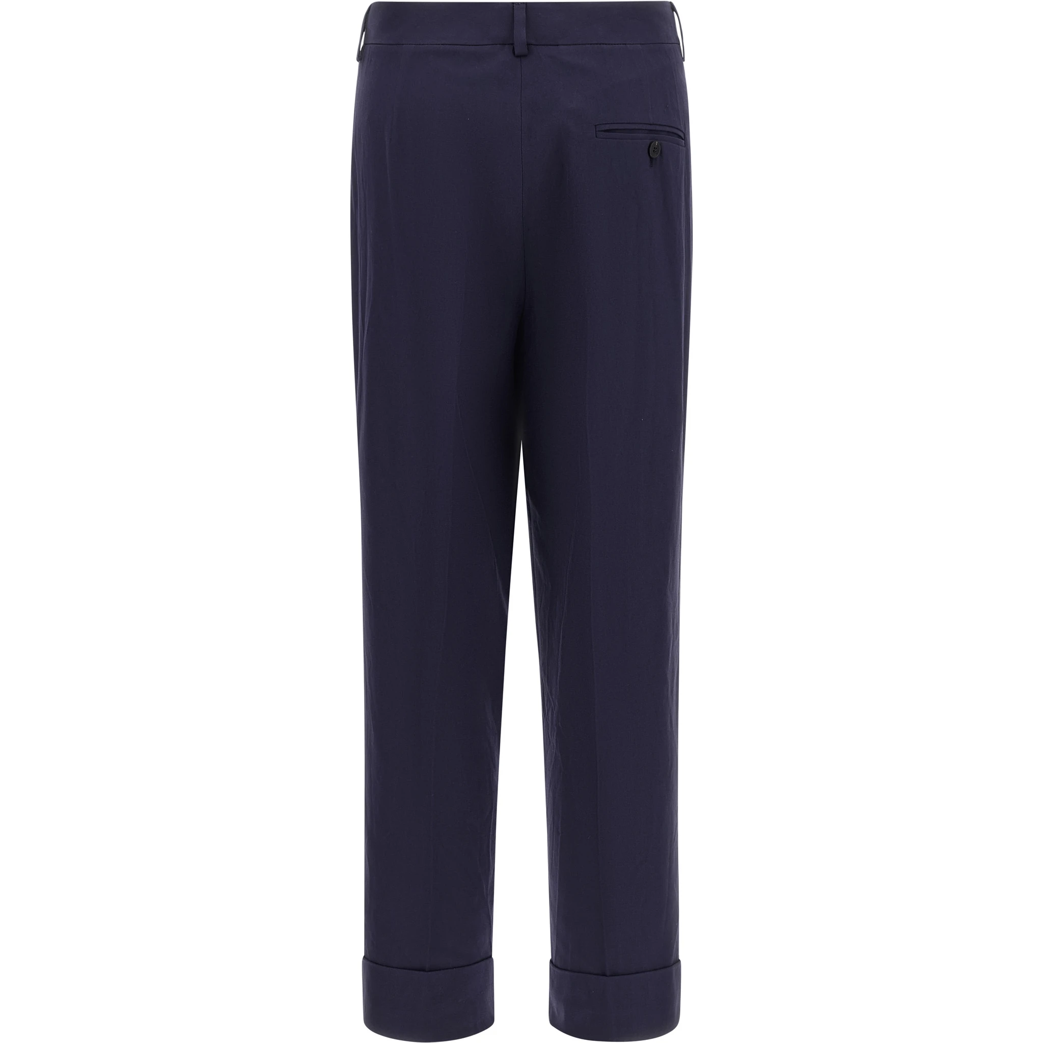 Blue Cotton Pants