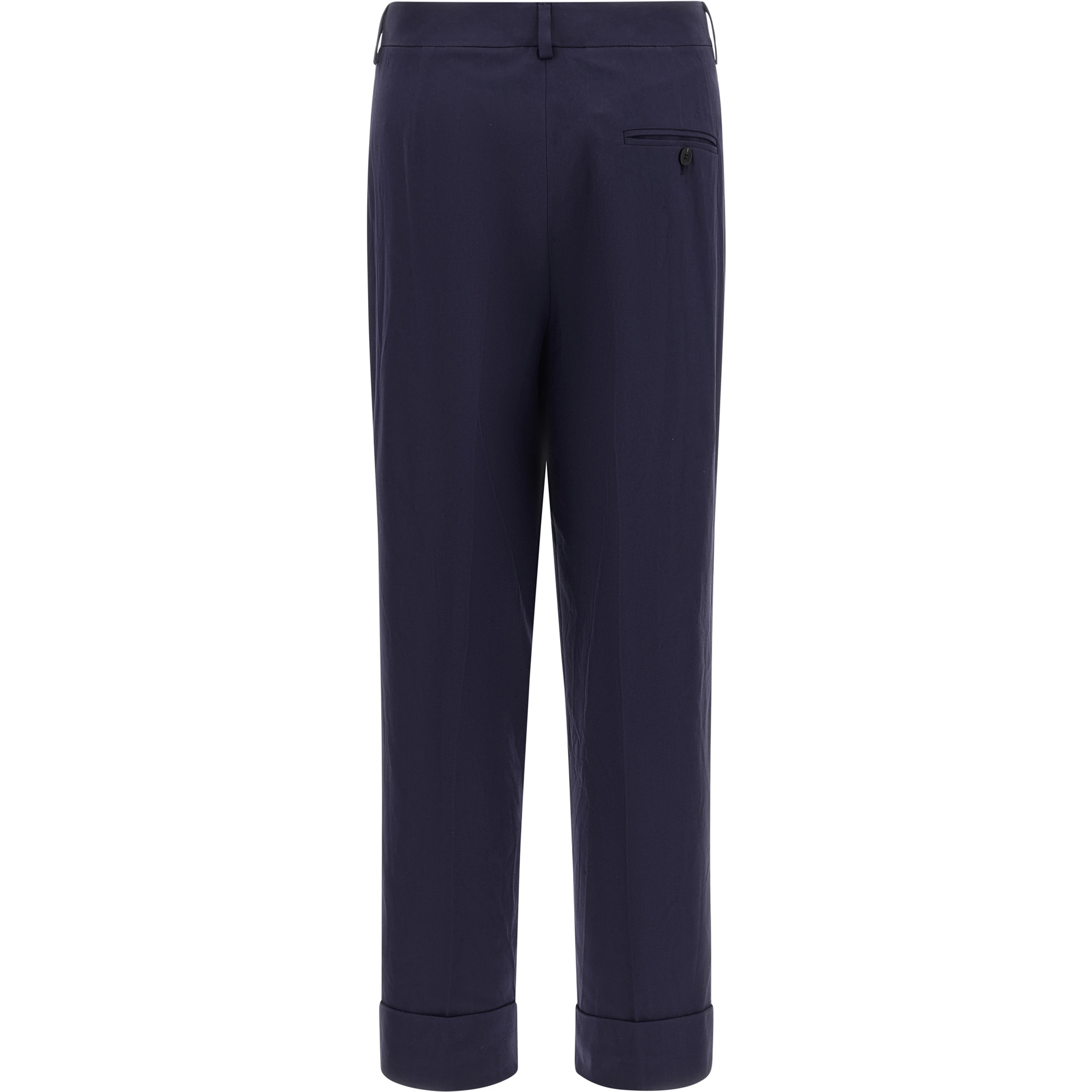 Blue Cotton Pants
