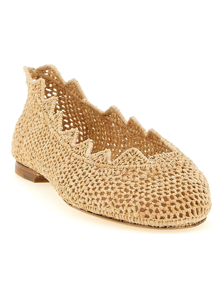 Beige Viscose Ballet Flats alternative