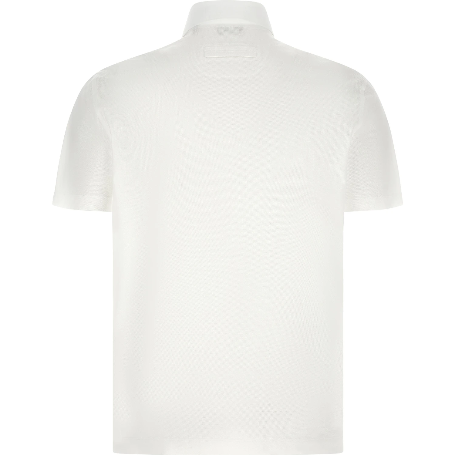 White Cotton Polo Shirt