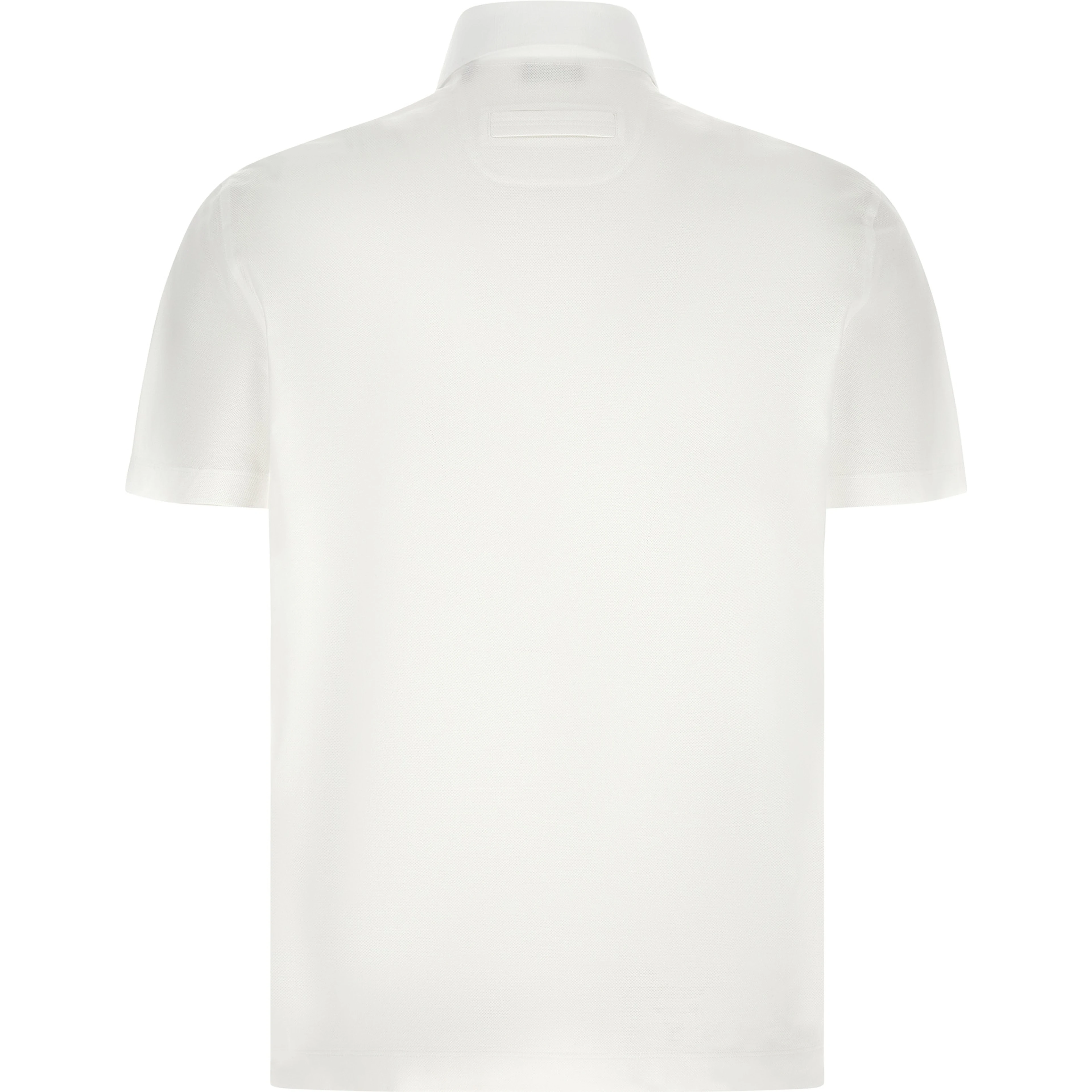 White Cotton Polo Shirt