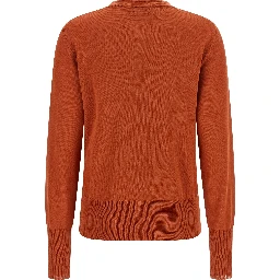 Orange Cotton Cardigan