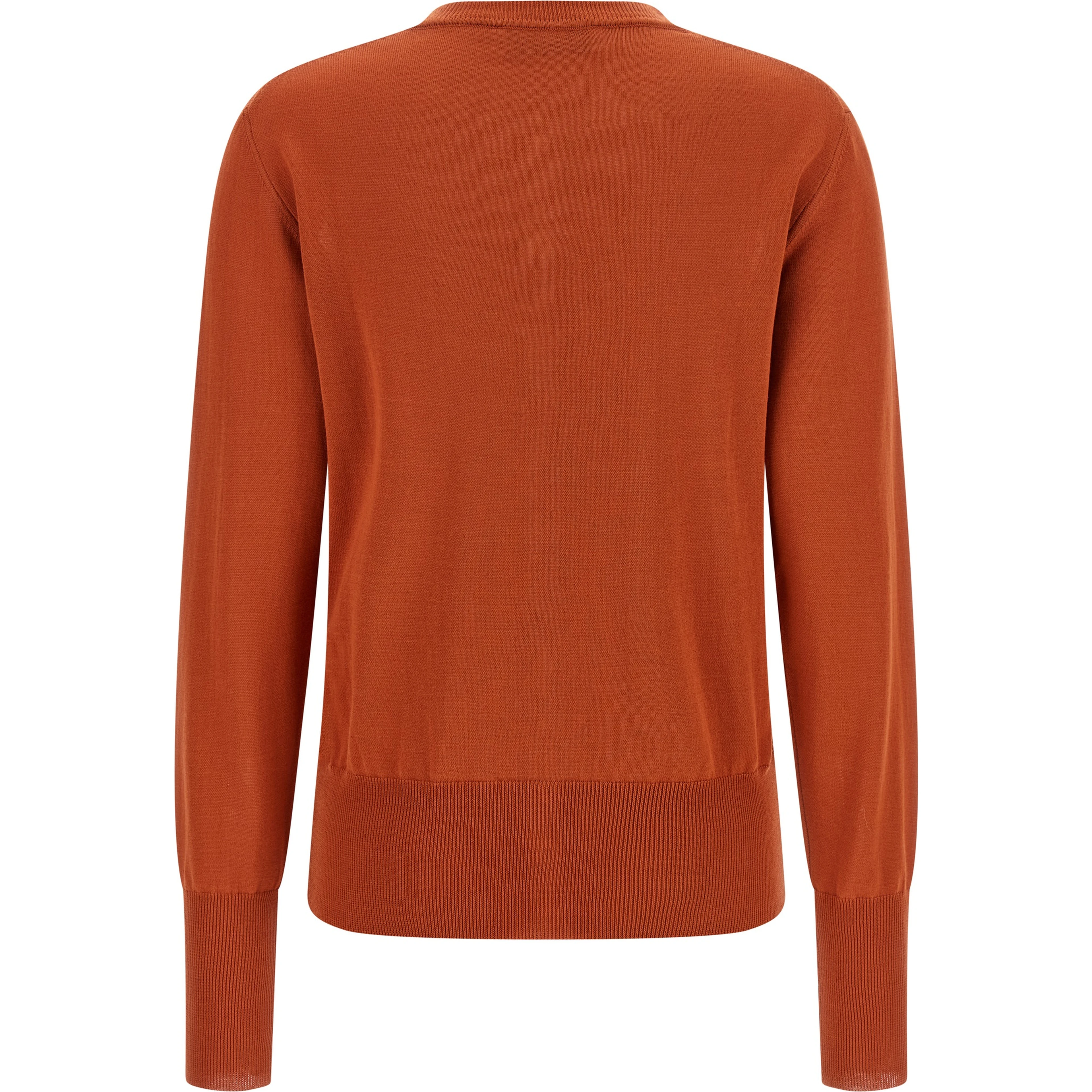 Orange Cotton Cardigan