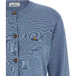 Blue Cotton Cardigan
