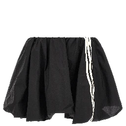 Black Polyamide Long Skirt