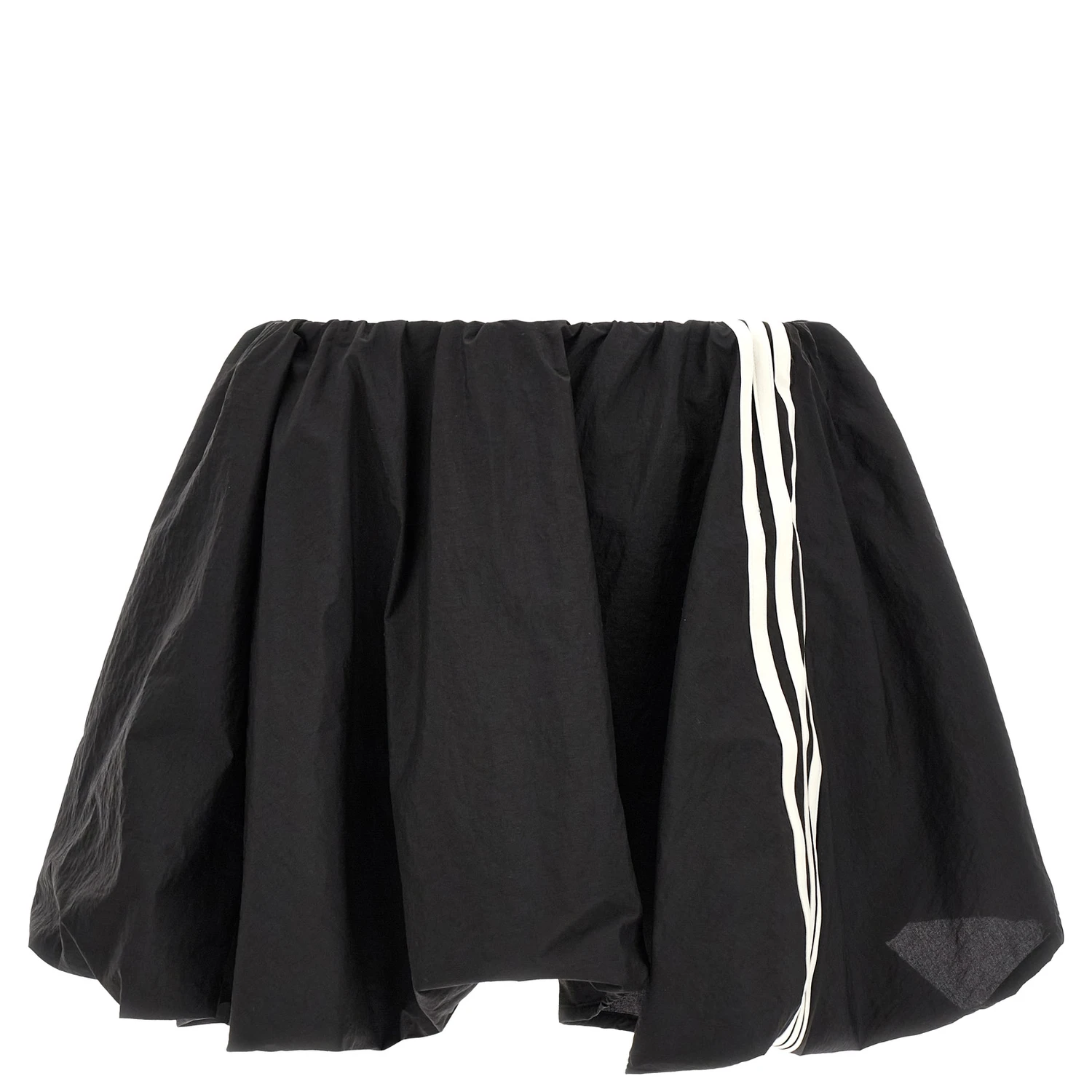 Black Polyamide Long Skirt