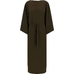 Brown Triacetate Casual Dress