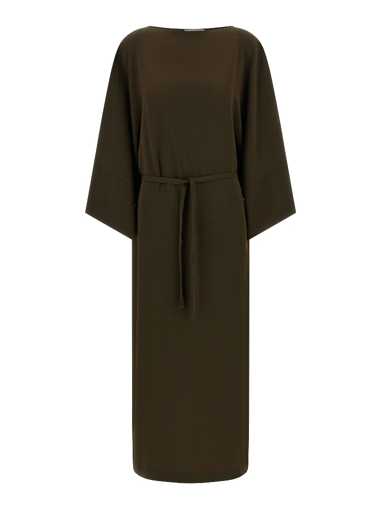 Brown Triacetate Casual Dress