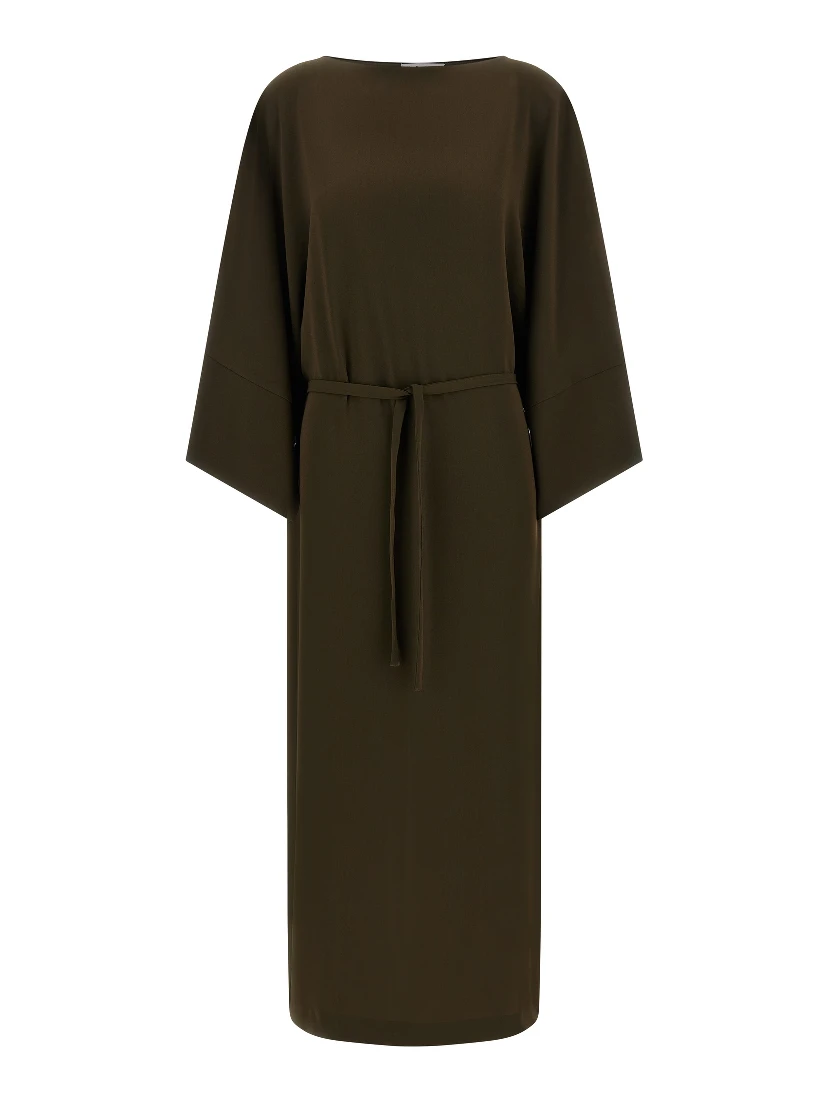 Brown Triacetate Casual Dress
