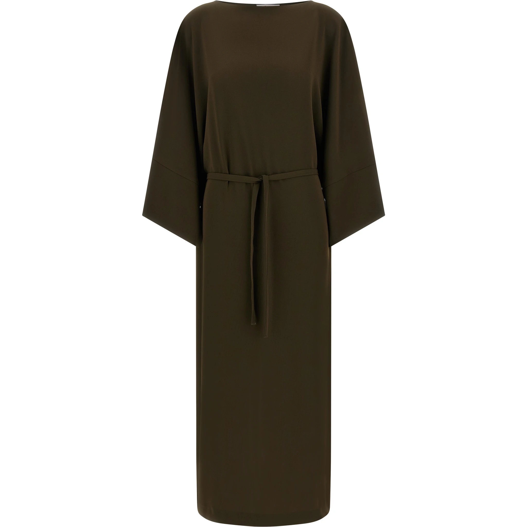 Brown Triacetate Casual Dress