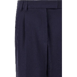 Blue Cotton Pants