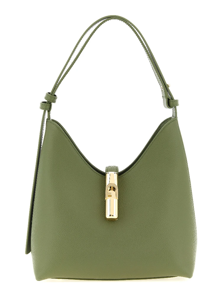 Bicolor Calfskin Shoulder Bag
