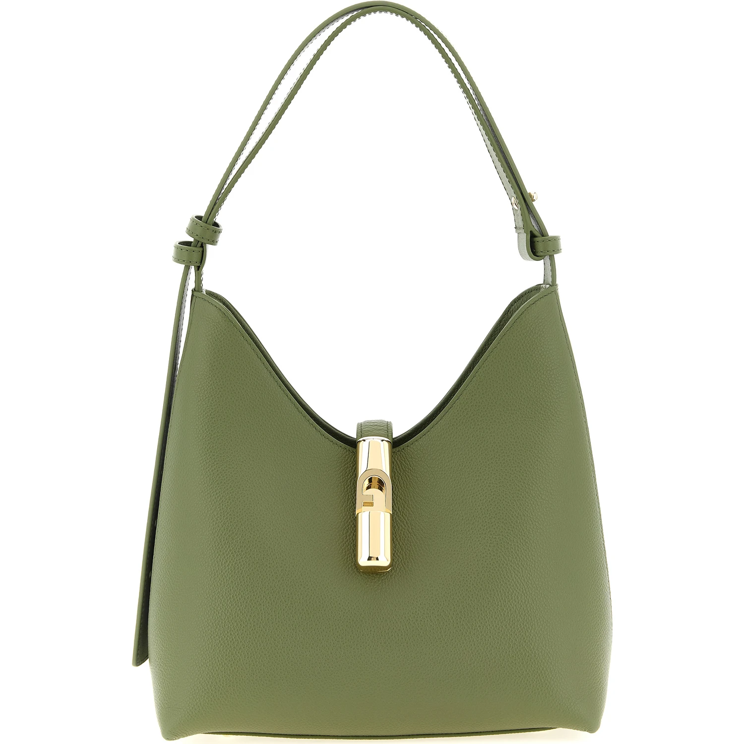 Bicolor Calfskin Shoulder Bag