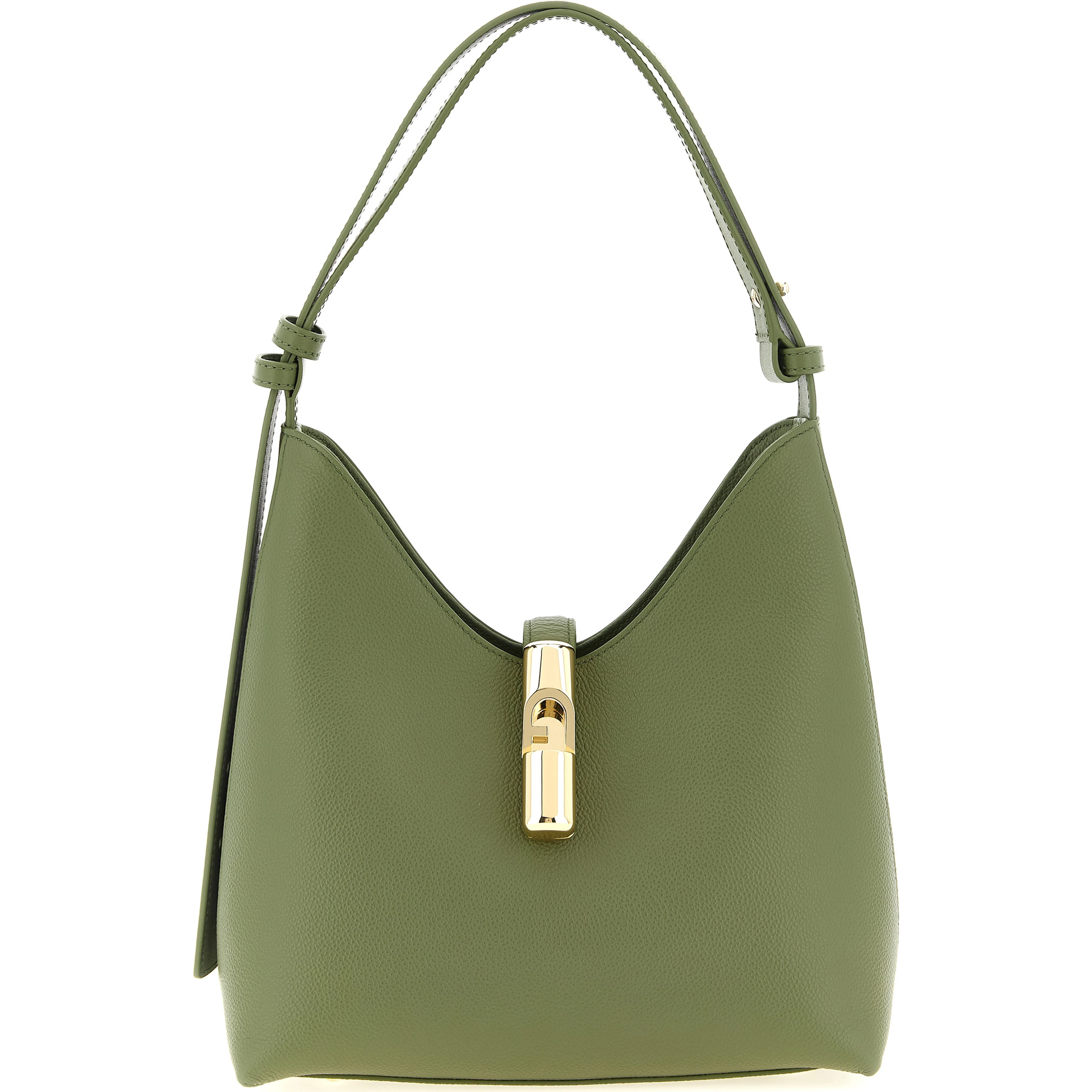 Bicolor Calfskin Shoulder Bag