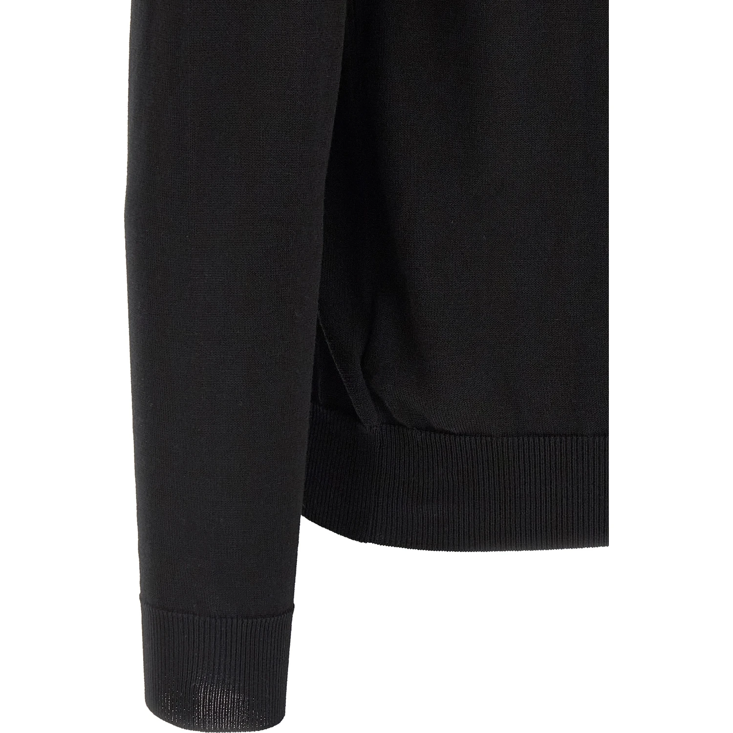 Black Cotton Cardigan