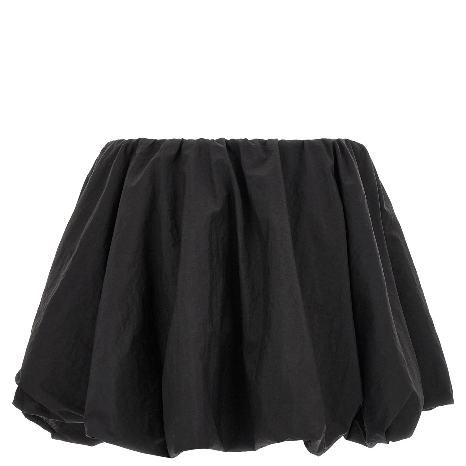 Black Polyamide Long Skirt