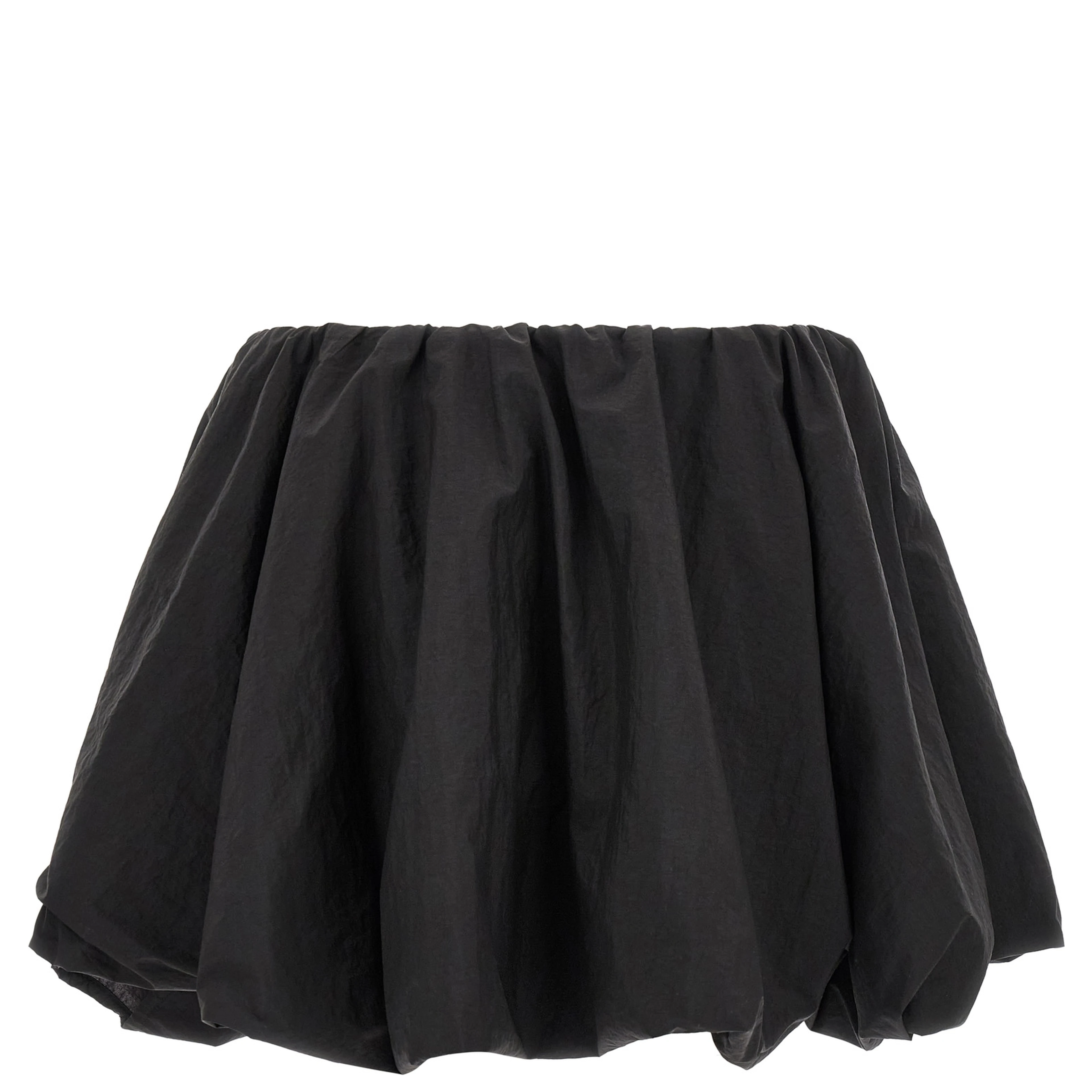 Black Polyamide Long Skirt