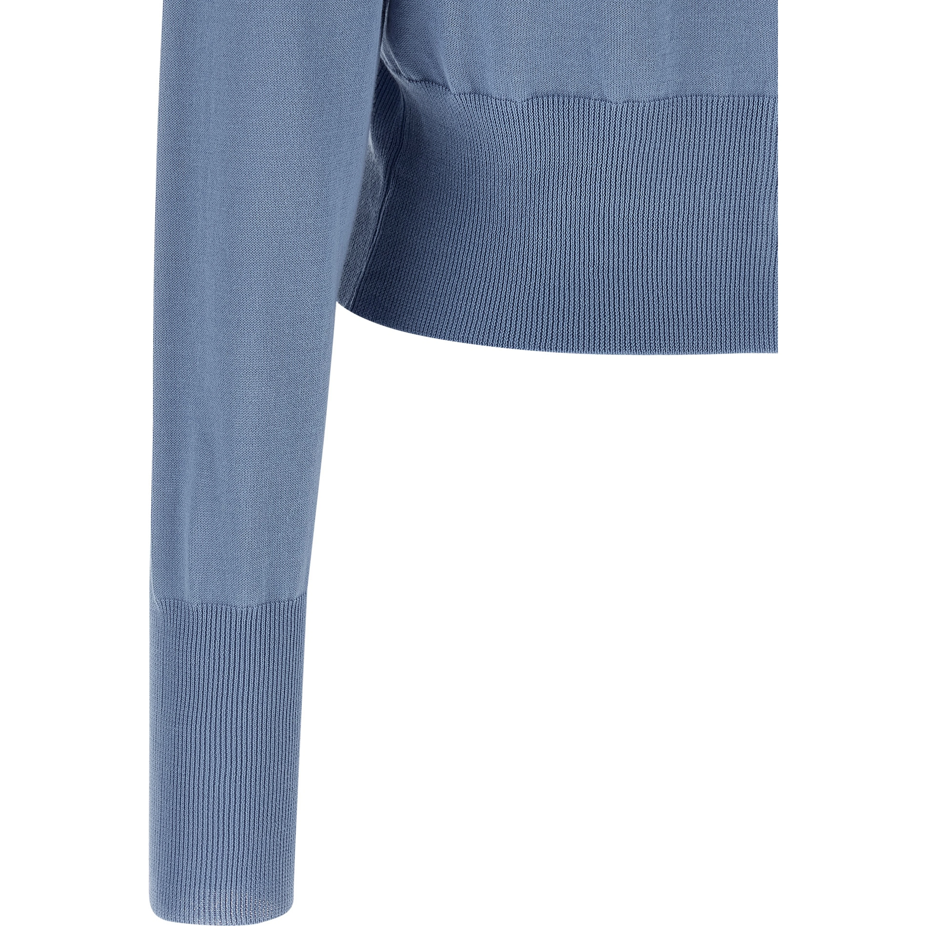 Blue Cotton Cardigan
