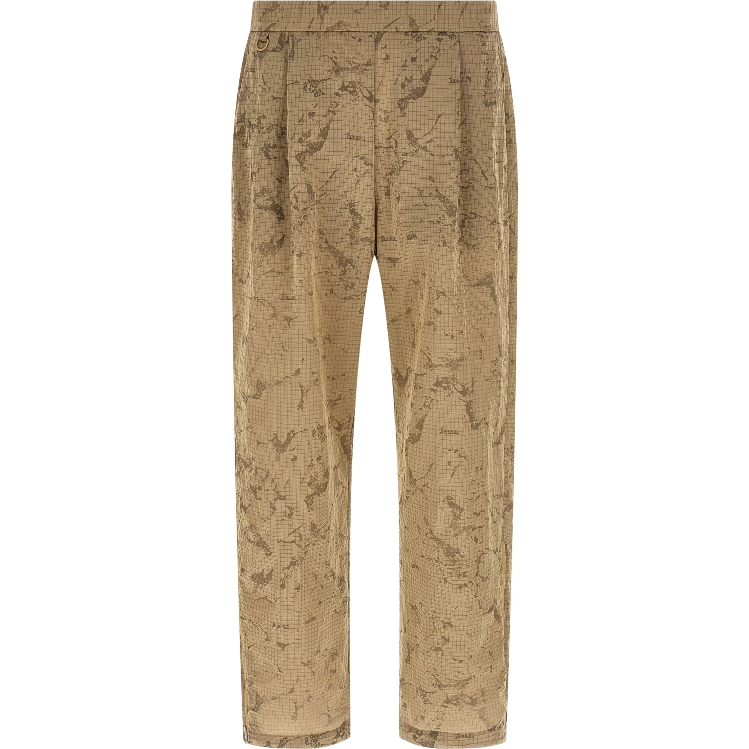 Beige Polyamide Casual Pants
