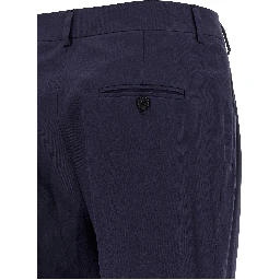 Blue Cotton Pants