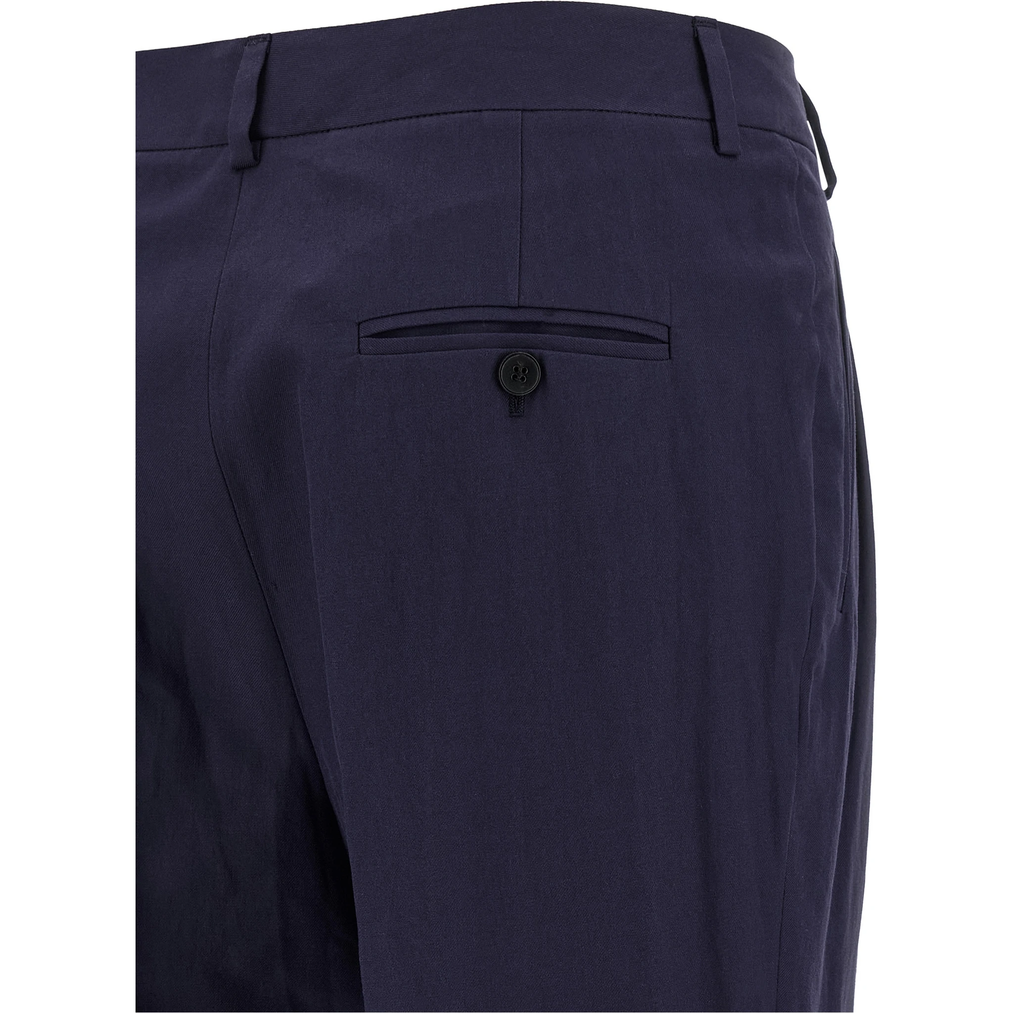 Blue Cotton Pants