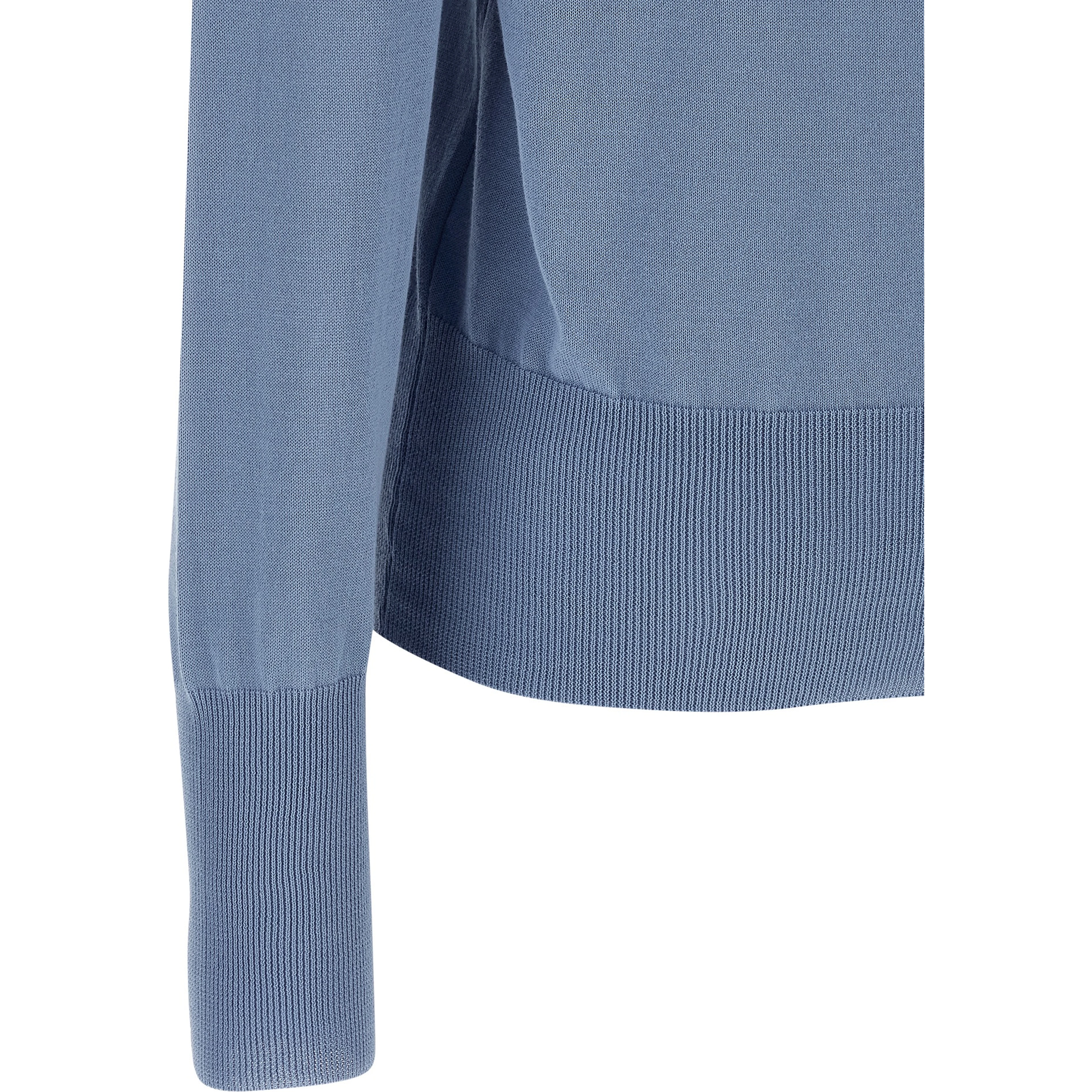 Blue Cotton Cardigan
