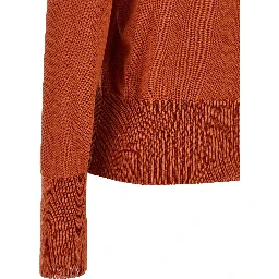 Orange Cotton Cardigan