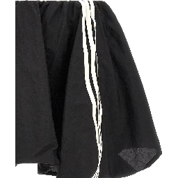 Black Polyamide Long Skirt