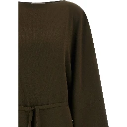 Brown Triacetate Casual Dress
