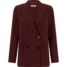 Bordeaux Viscose Blazer