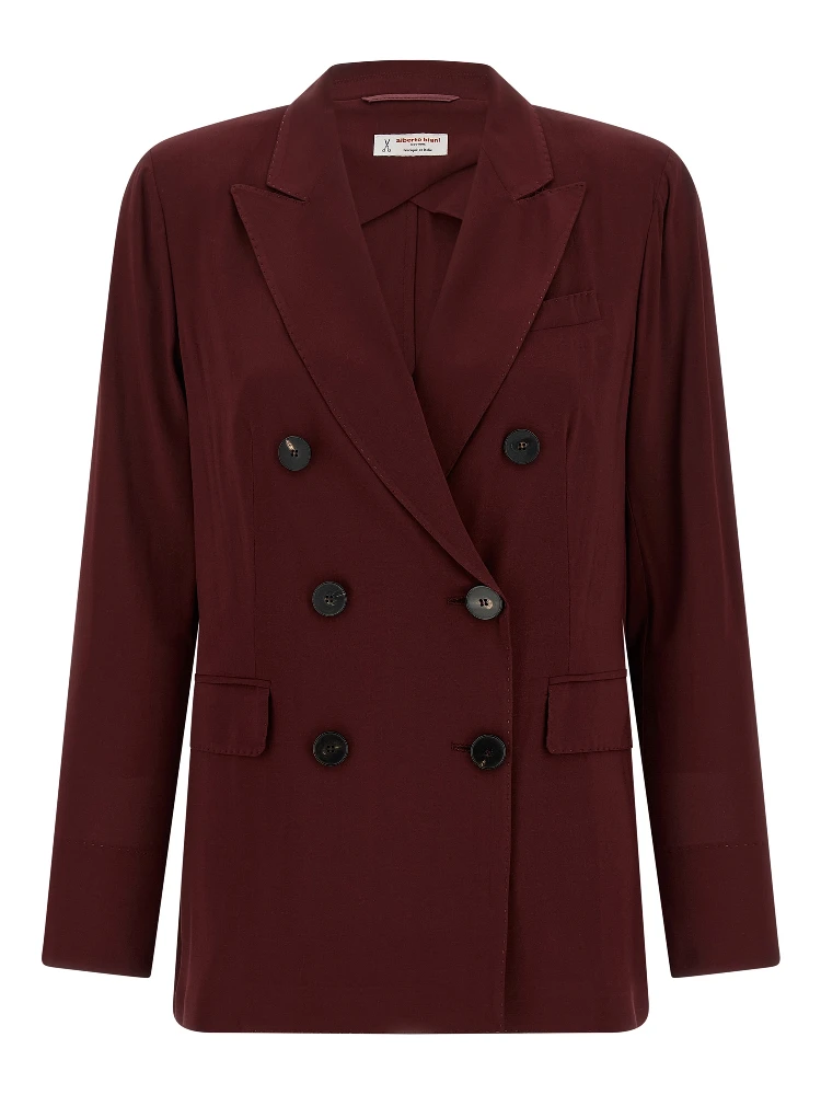 Bordeaux Viscose Blazer