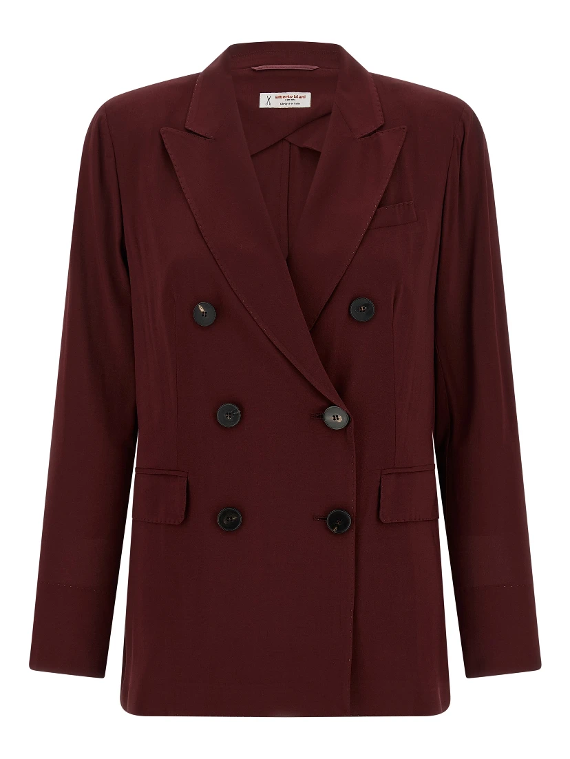 Bordeaux Viscose Blazer