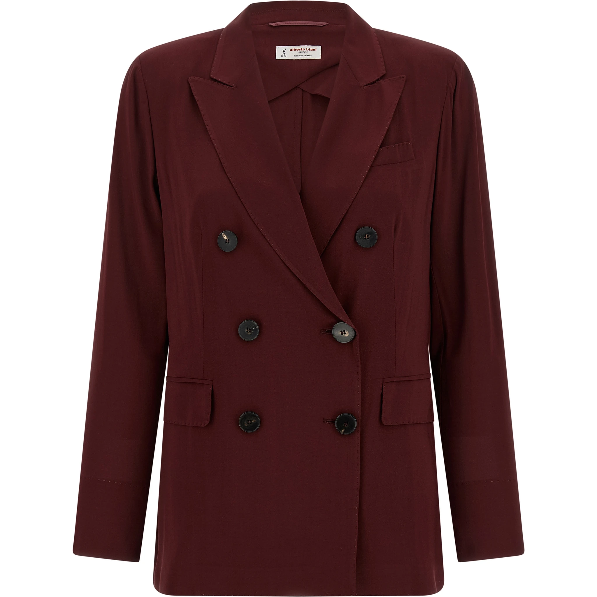 Bordeaux Viscose Blazer
