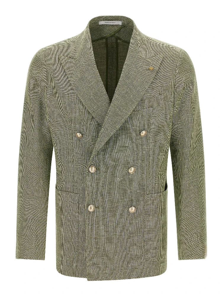 Bicolor Linen Blazer