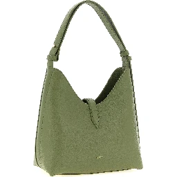 Bicolor Calfskin Shoulder Bag